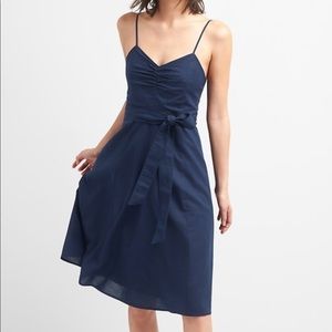 Gap Fit & Flare Cami Dress Petite 4 Navy